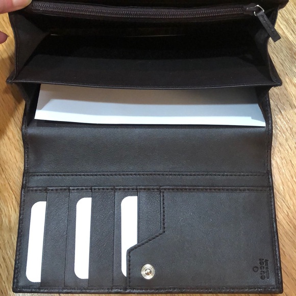 Long dark brown guccisima wallet continental - Picture 8 of 11